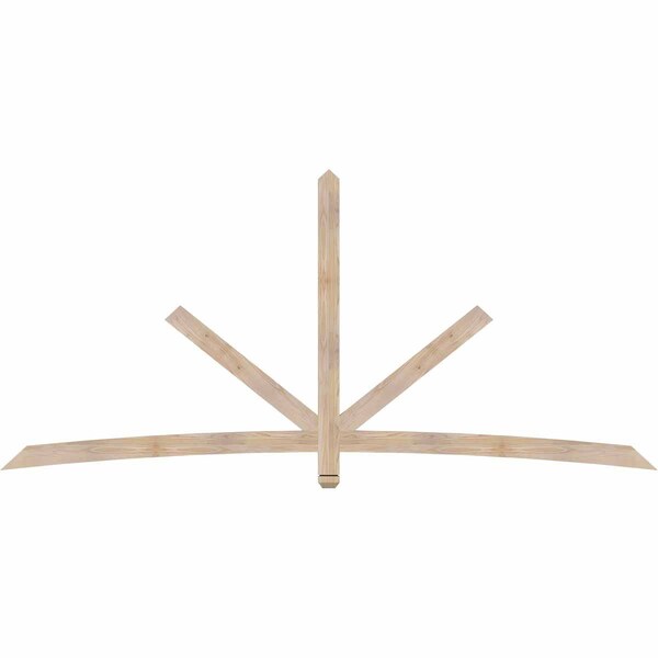Ekena Millwork Alberta Smooth Timber Gable Bracket, Douglas Fir, 108"W x 49"H x 1 1/2"D x 3 1/2"F, 11/12 Pitch GBW108X49X0204ALB00SDF - main